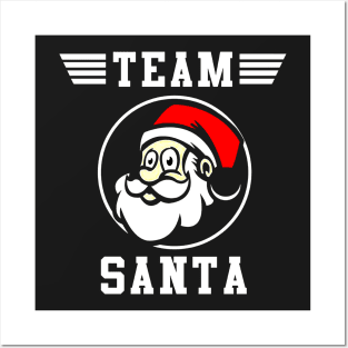 Team Santa Claus Christmas Posters and Art